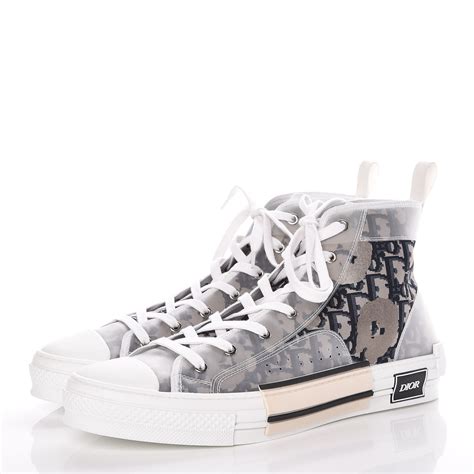 dior oblique high top sneaker|christian dior white canvas sneakers.